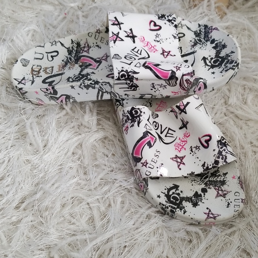 Guess slide sandals size 5.